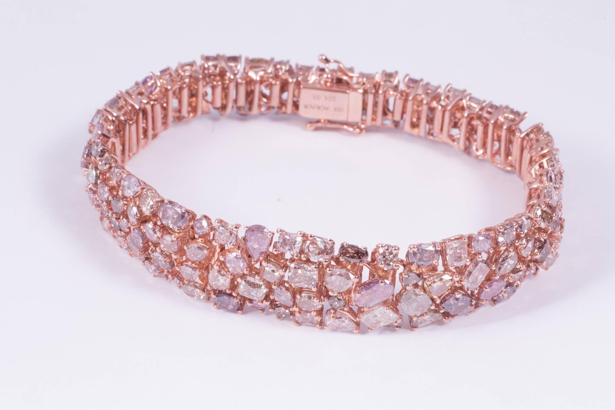 pink diamond bangle