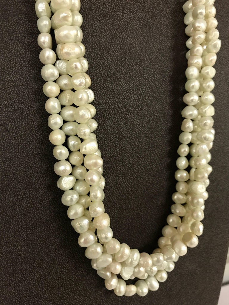 Baroque Pearls and Green Pearls Necklace at 1stDibs | green pearls for ...