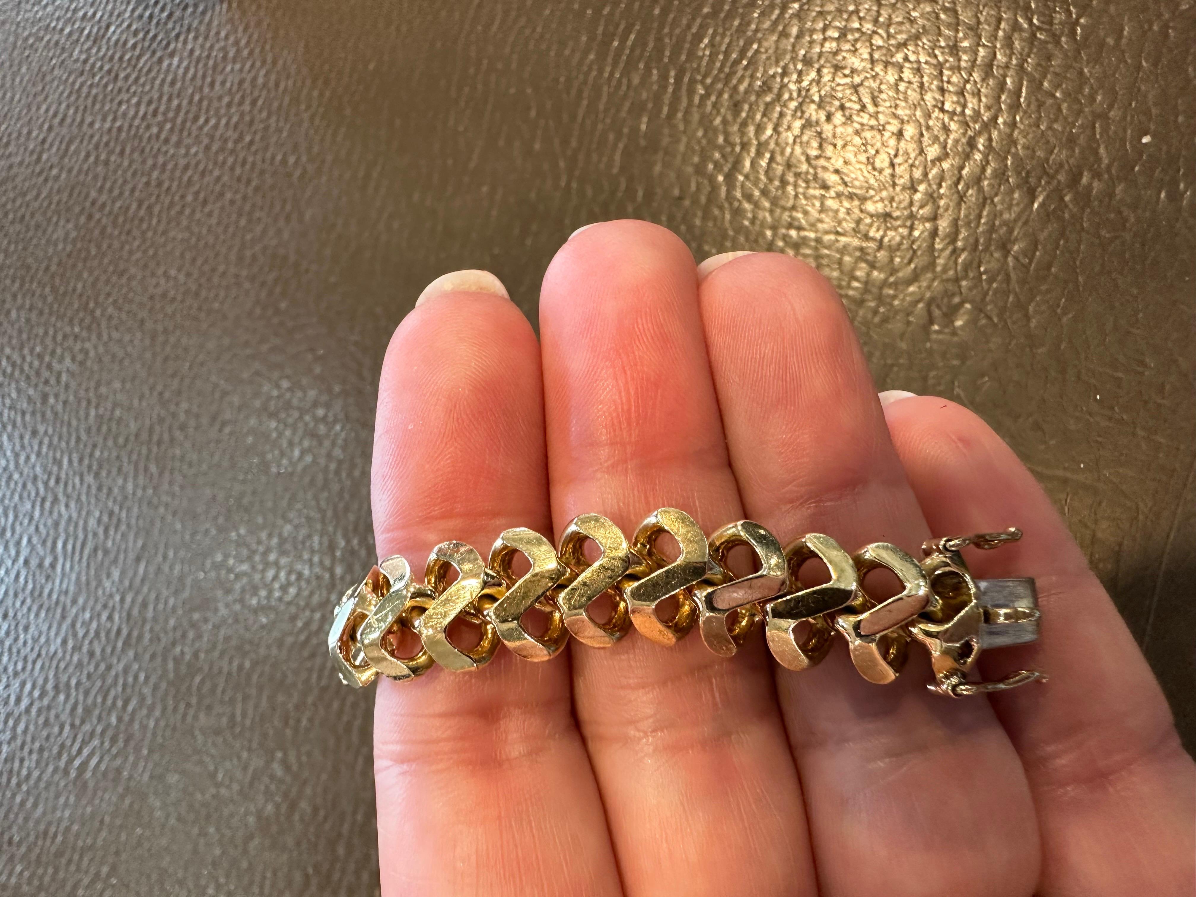 Armband American Mesh Gelb Massivgold 18 Karat 10