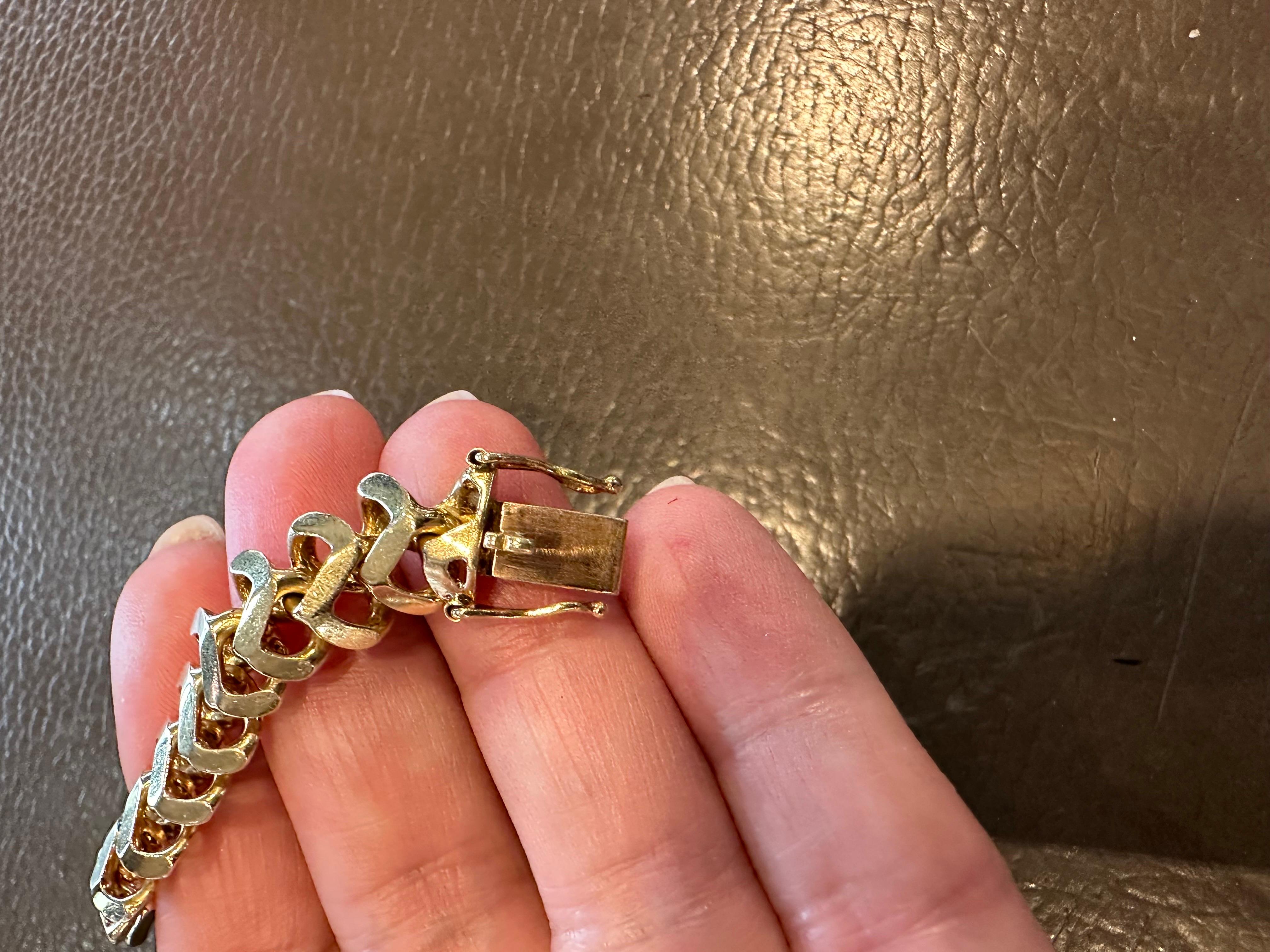 Armband American Mesh Gelb Massivgold 18 Karat 11