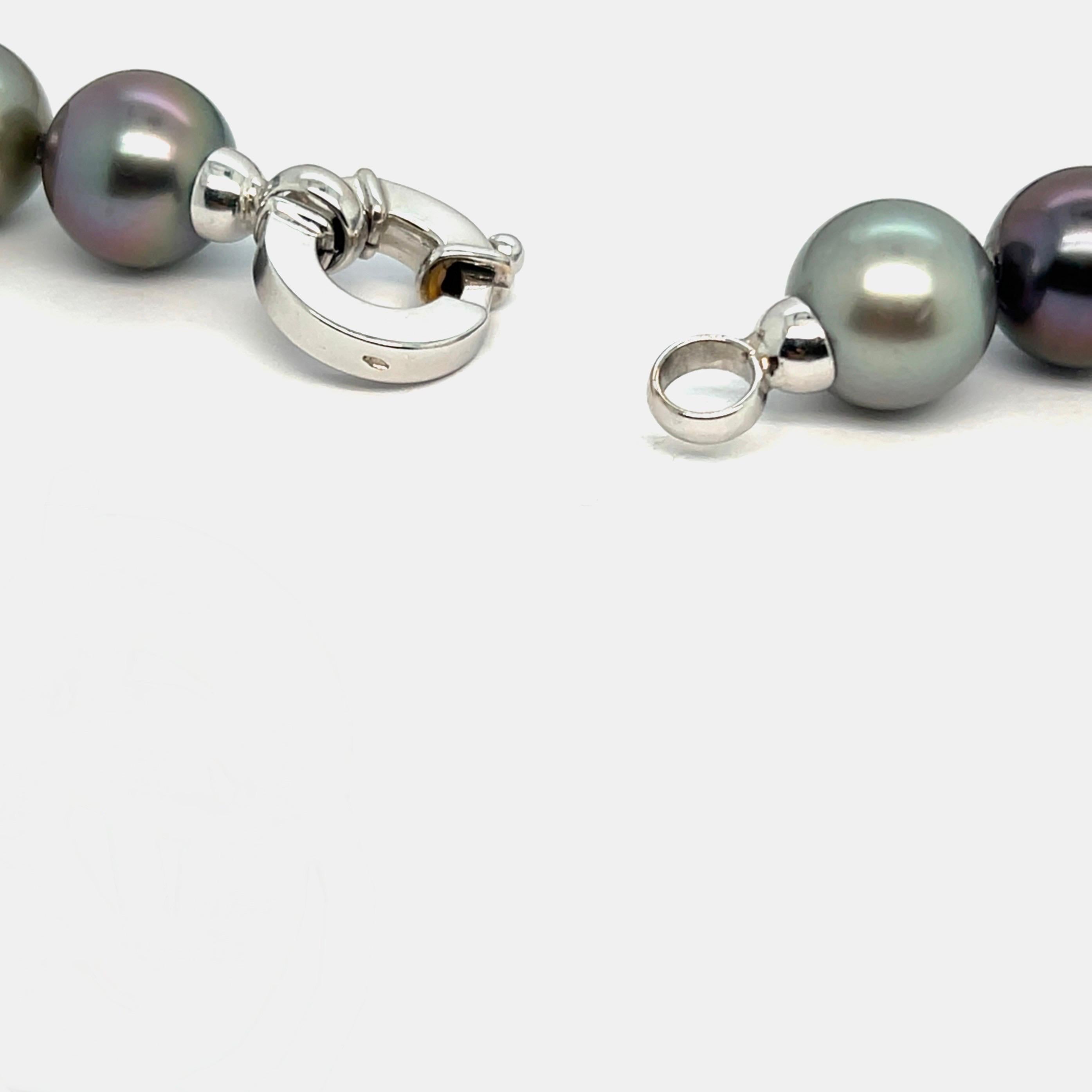 Tahiti 14/12 Beaded Necklace, 31 AAA Pearls in vendita 2