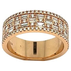 Ring In 18-Carat Pink Gold Set With 1.1-Carat G-VSI Certified Diamonds
