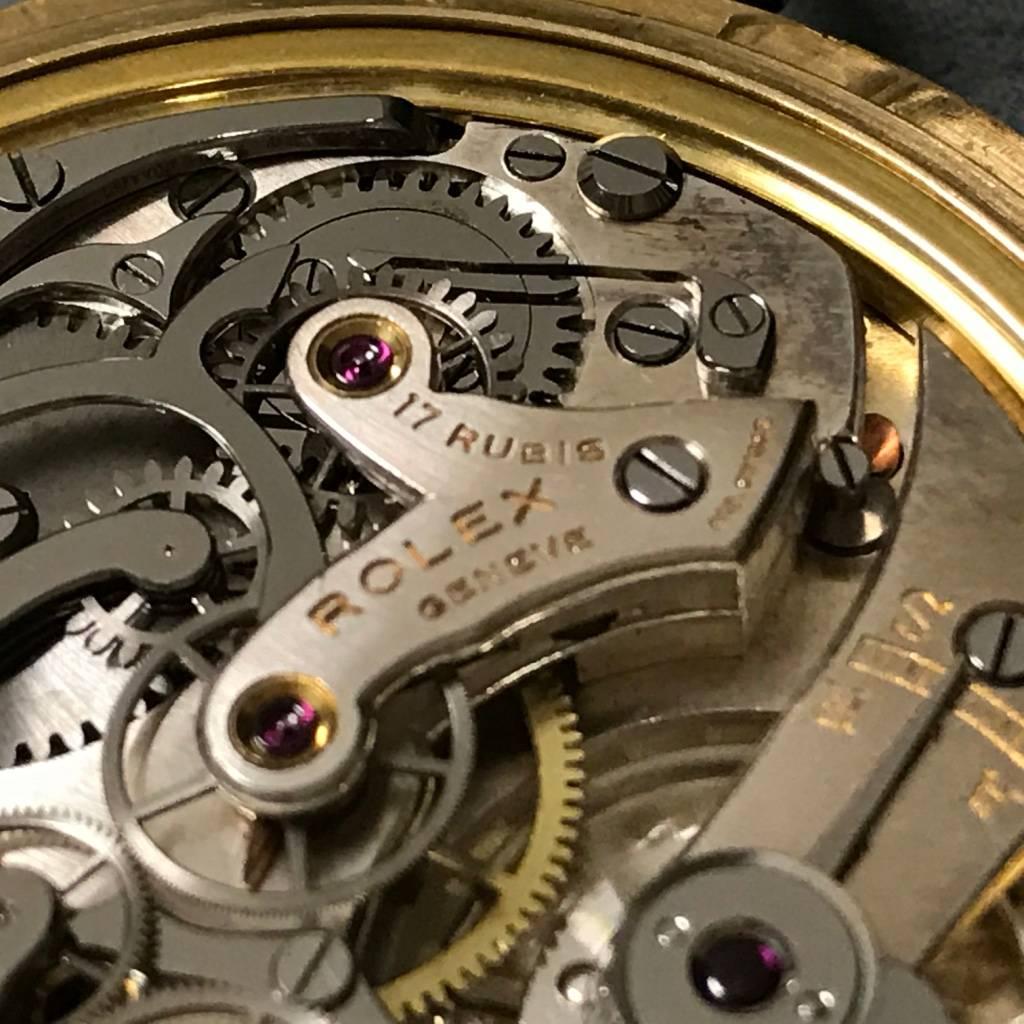 Women's or Men's Rolex Yellow Gold Chronograph Monopusher Wristwatch
