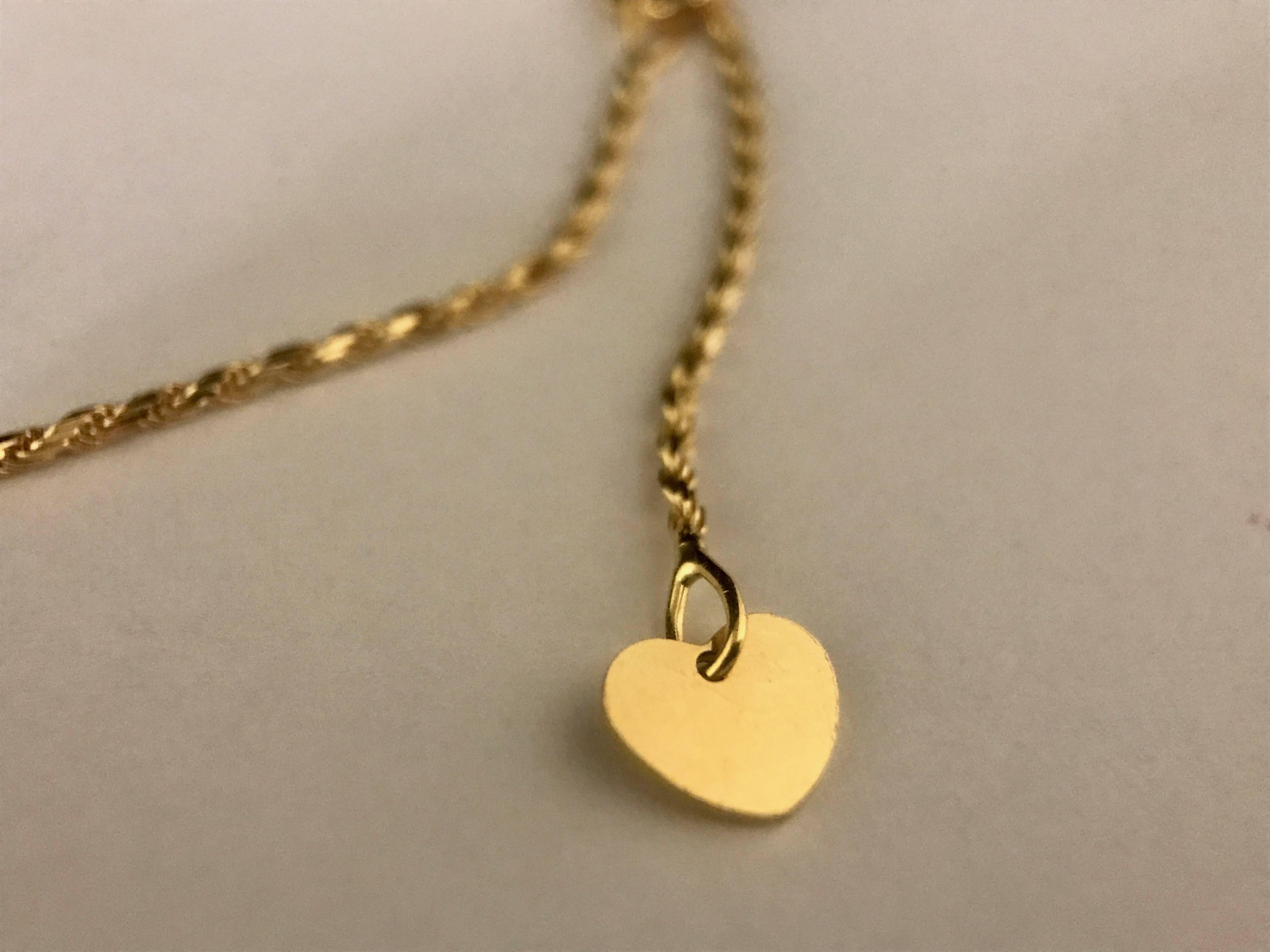 Diamonds and Yellow Gold Pendant Necklace In New Condition In Vannes, FR