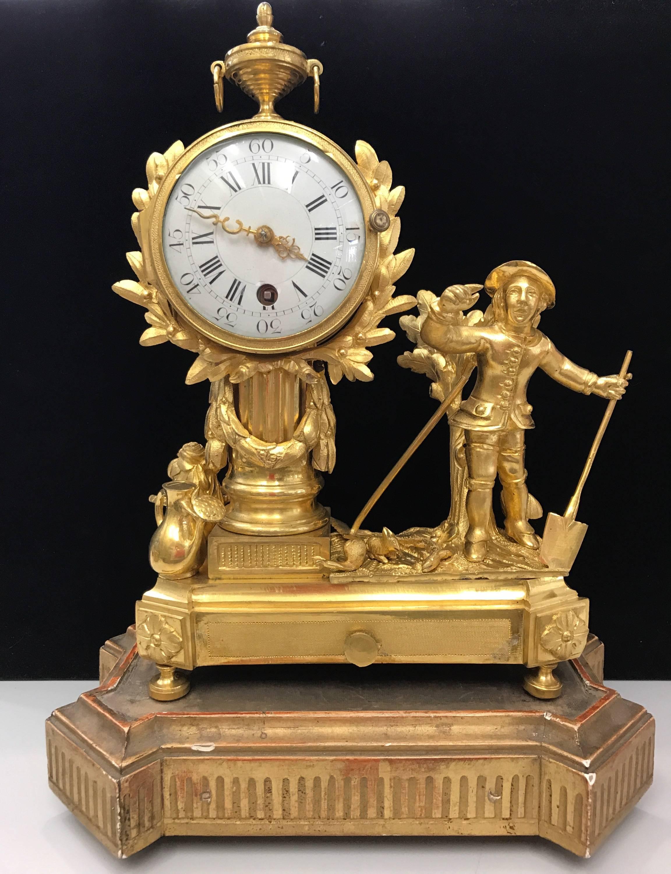 Beautiful 19th century Clock Napoleon III signed Farret 