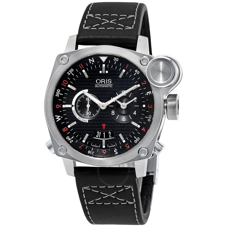 Exceptional Oris BC4 Flight Timer N.O.S with Dual Time Zone Watch.
Steel
Folding buckle
Leather Strap