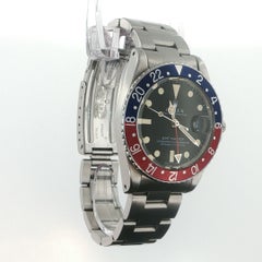 Rolex GMT-Master 16750 „Pepsi“ mit mattem Tritium-Zifferblatt, komplettes Set, um 1982