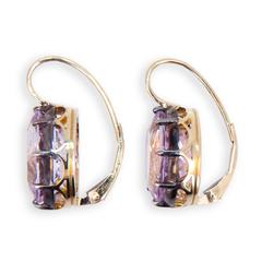 Laura Munder Kunzite Sterling Yellow Gold Earring
