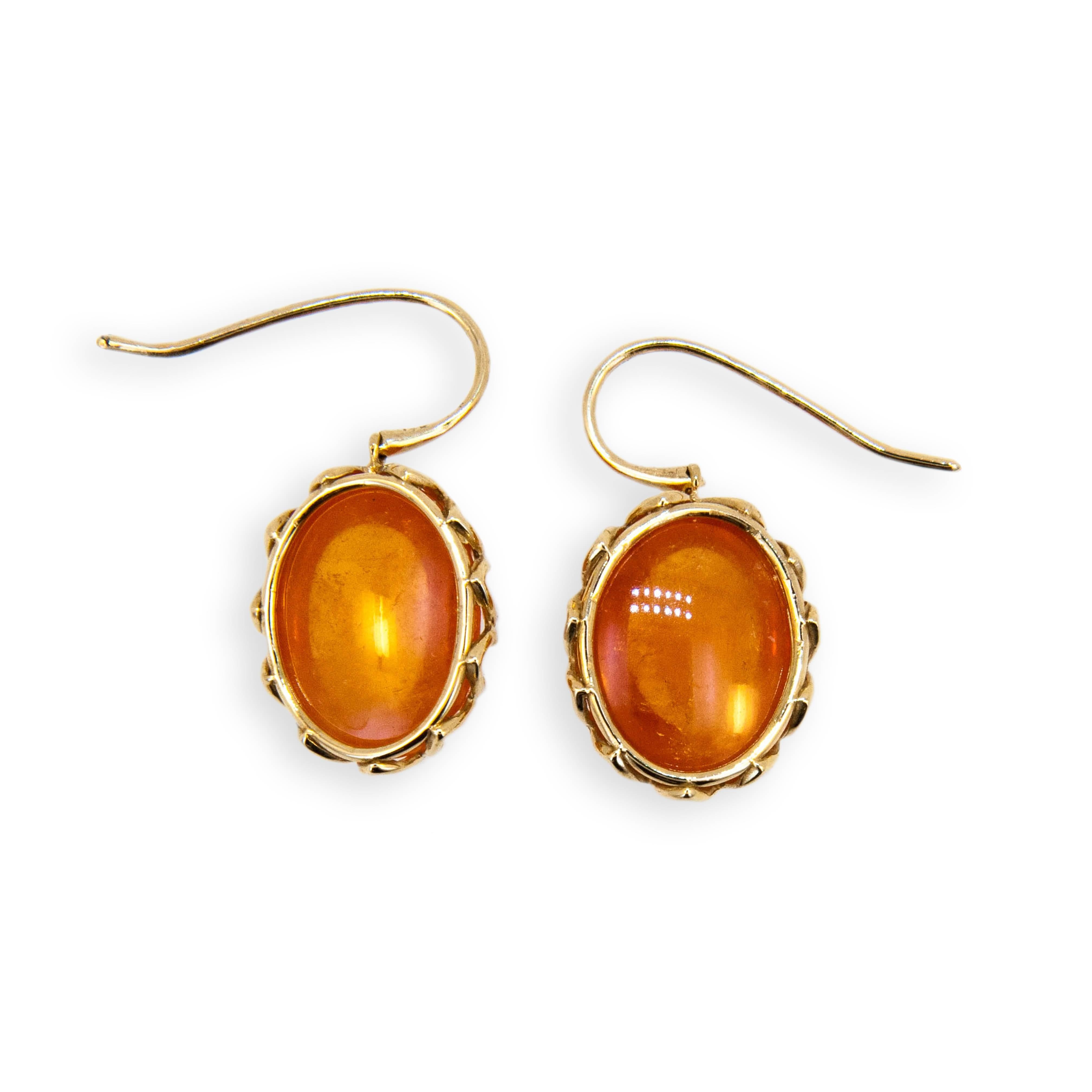 mandarin garnet earrings