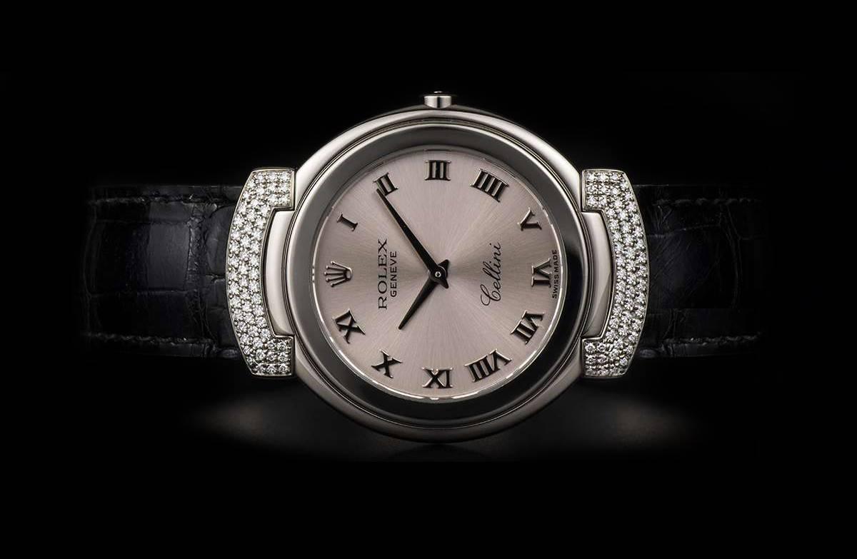rolex cellini women's diamond watch