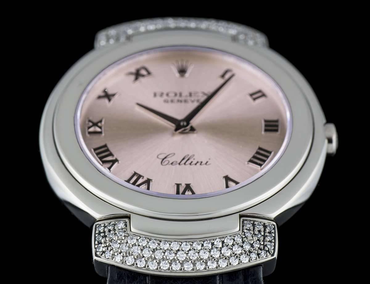 ladies rolex cellini with diamonds