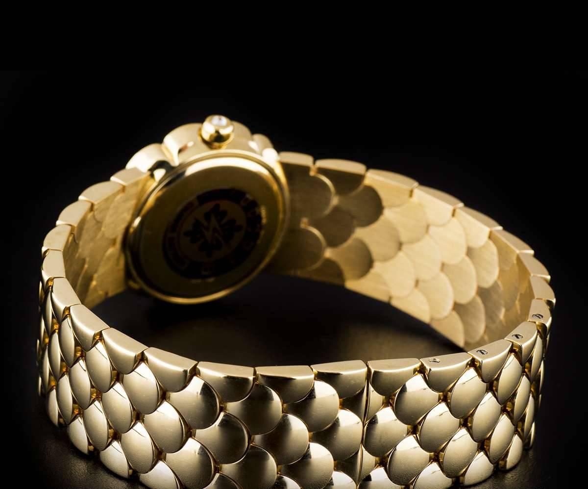 Patek Philippe Ladies Yellow Gold Diamond Set Cocktail Quartz Wristwatch In Excellent Condition In London, GB