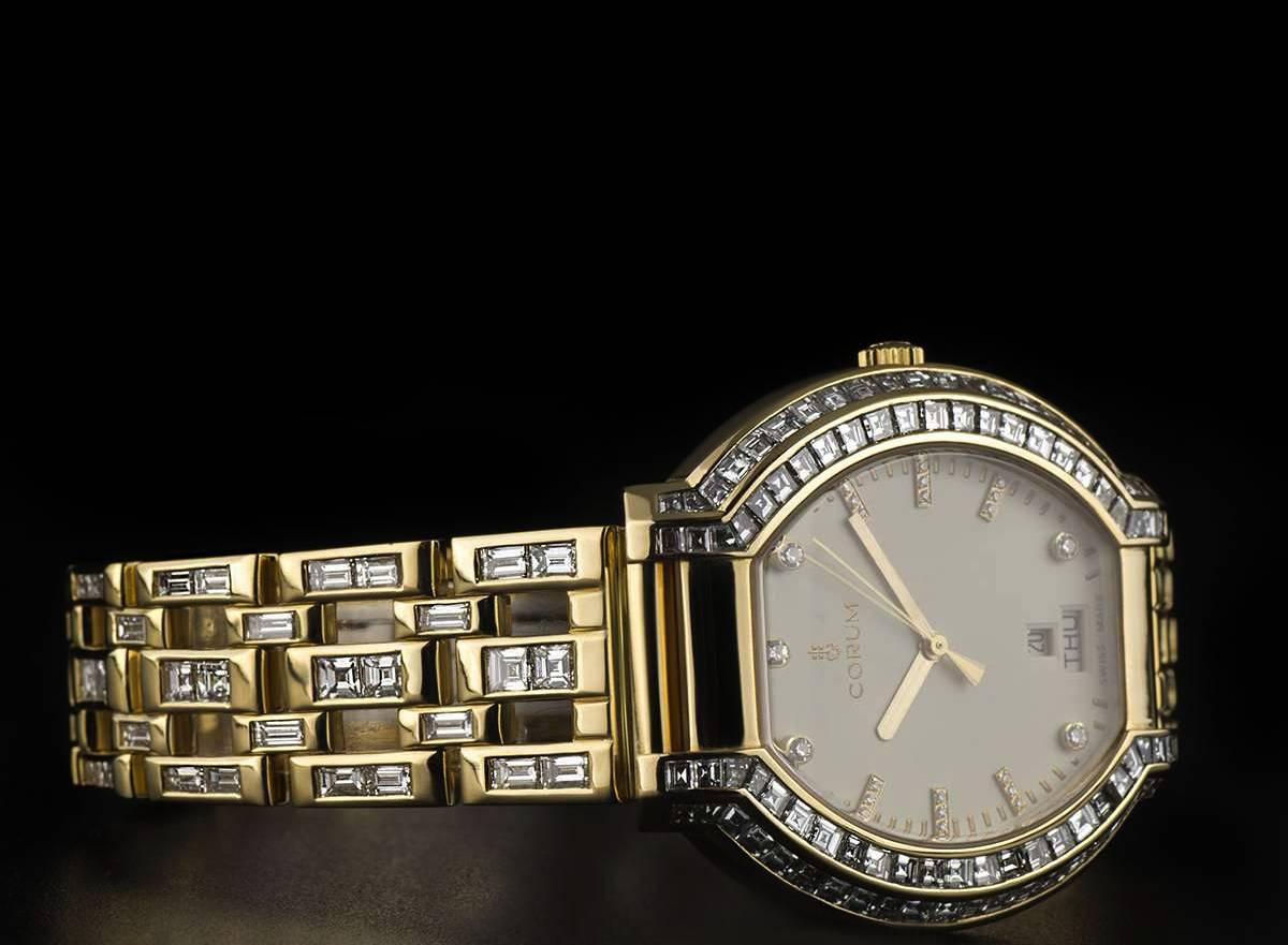 Corum Yellow Gold Diamond Quartz Dress Wristwatch 1