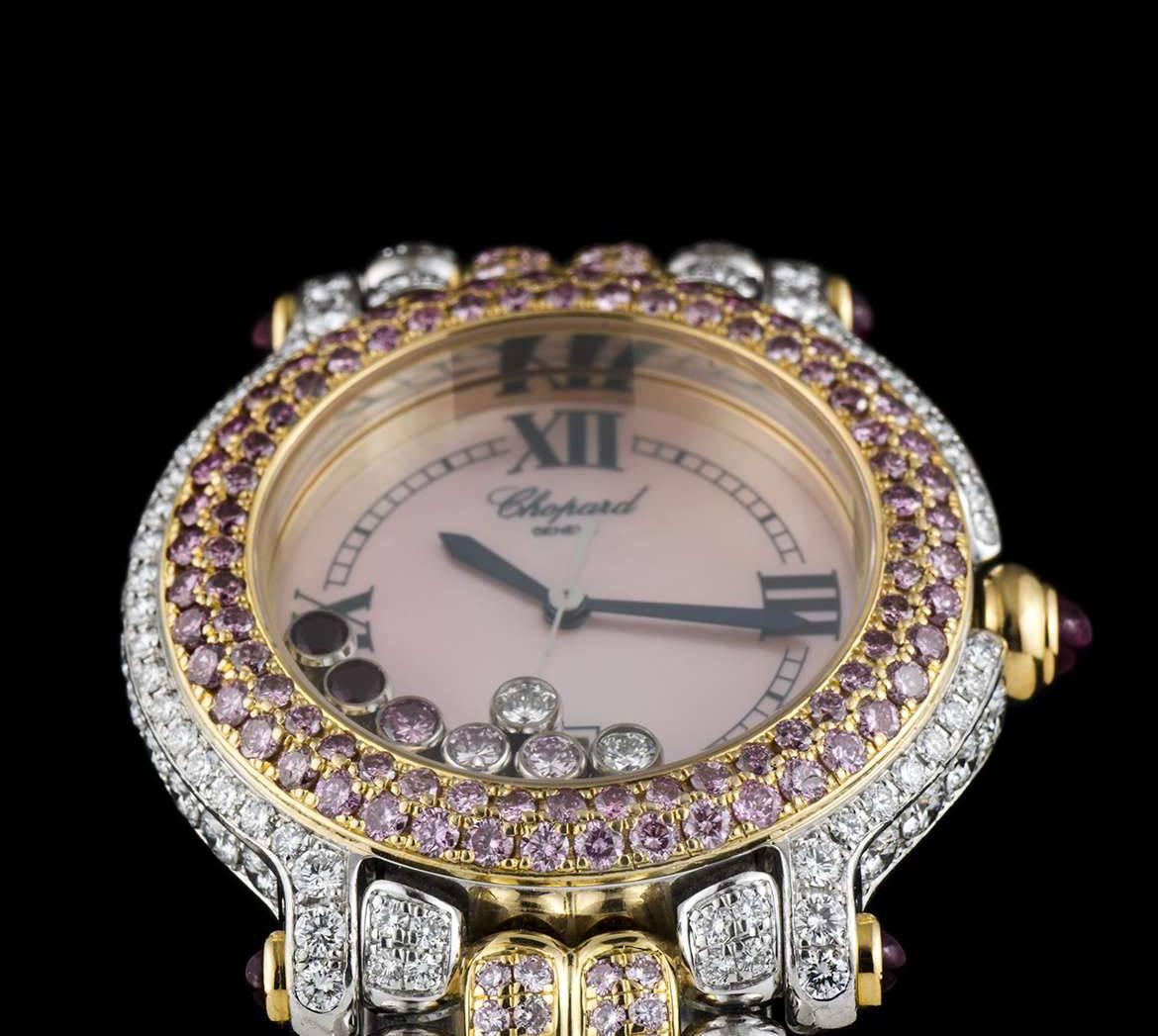 chopard white gold diamond watch