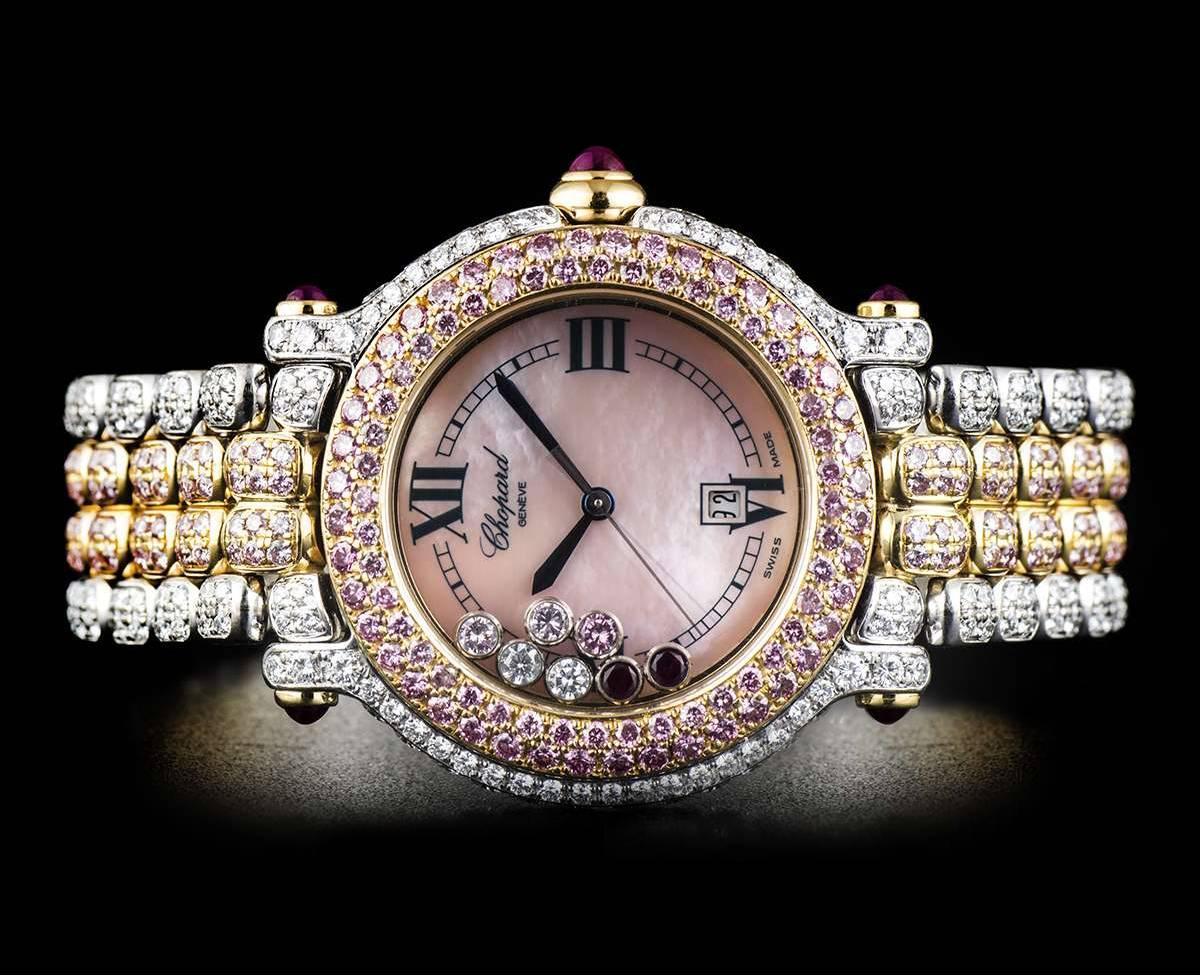 pink diamond watches