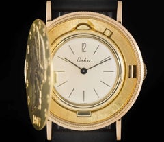 Eska yellow gold Vintage 20 Dollar Coin manual Wristwatch
