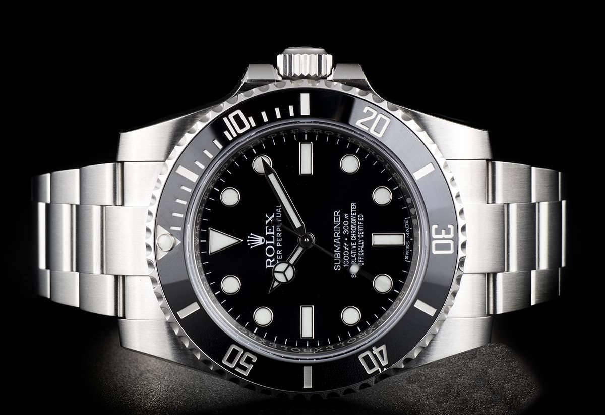 Men's Rolex Stainless Steel Submariner Non-Date automatic wristwatch, ref 114060