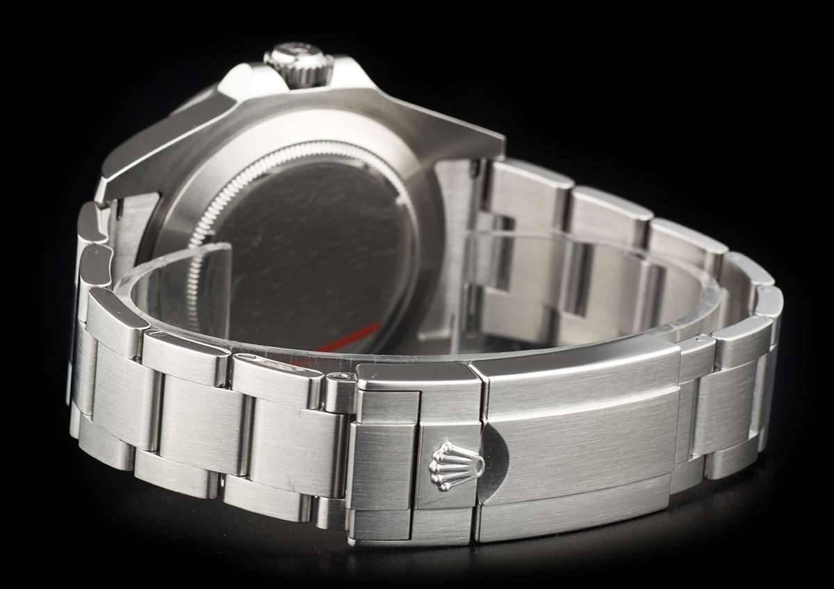 Rolex Stainless Steel Explorer II Black Dial Orange Hand Automatic Wristwatch 2