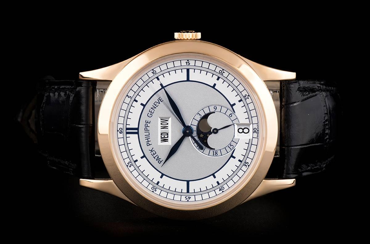 Patek Philippe Rose Gold Annual Calendar Automatic Wristwatch Ref 5396R-001 In Excellent Condition In London, GB