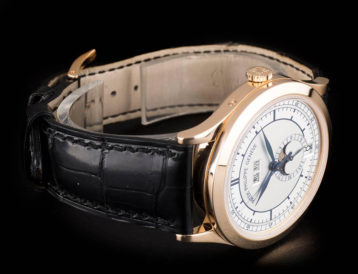 Men's Patek Philippe Rose Gold Annual Calendar Automatic Wristwatch Ref 5396R-001