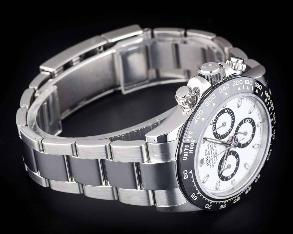 Men's Rolex Stainless Steel Black Ceramic Cosmograph Daytona Automatic Wristwatch