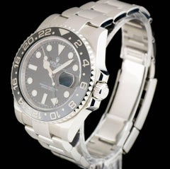 Rolex Stainless Steel Black Dial Ceramic Bezel GMT-Master II Automatic Watch