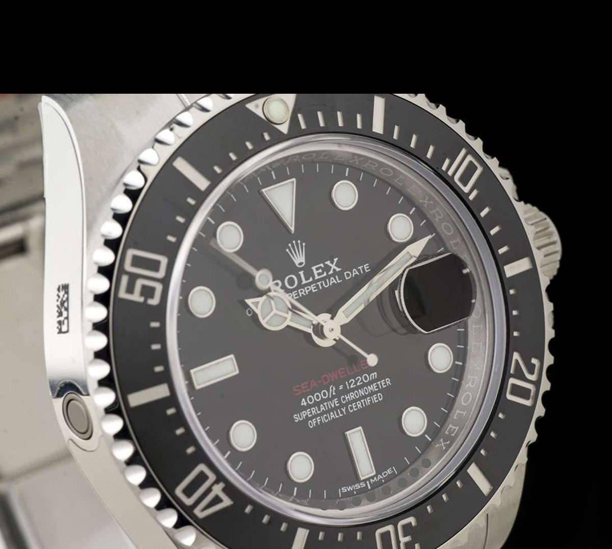 Rolex Stainless Steel Red Writing Sea-Dweller Automatic Wristwatch Ref 126600  In New Condition In London, GB