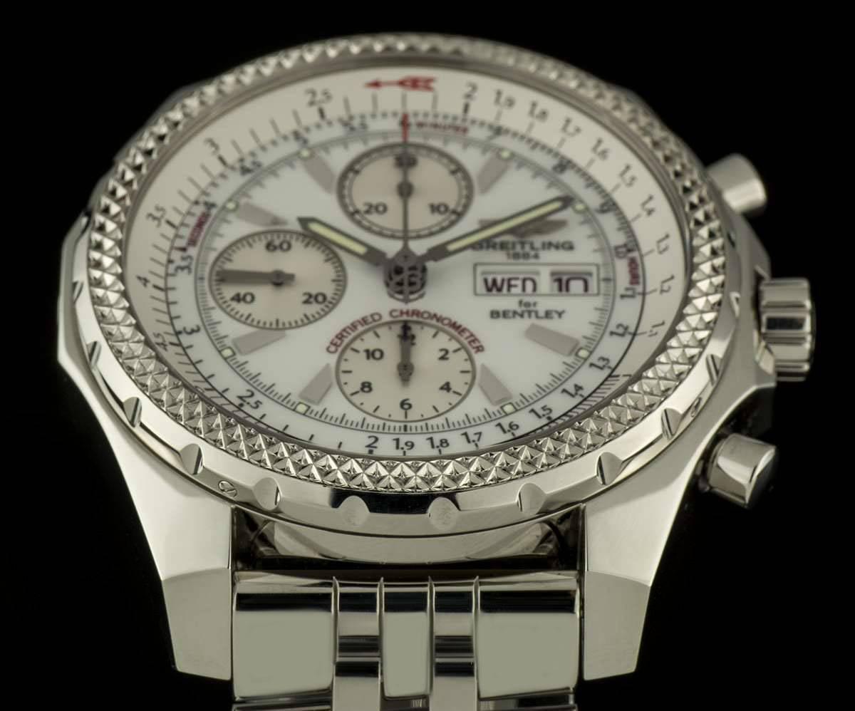 Breitling Steel White Dial Special Edition Bentley GT A13362 Automatic Watch 3