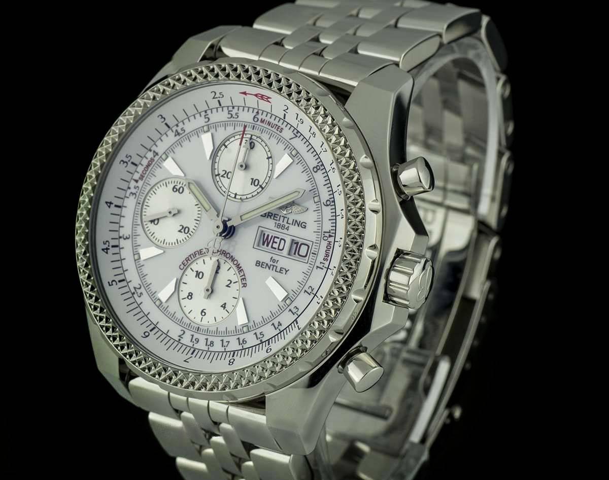 Breitling Steel White Dial Special Edition Bentley GT A13362 Automatic Watch 2