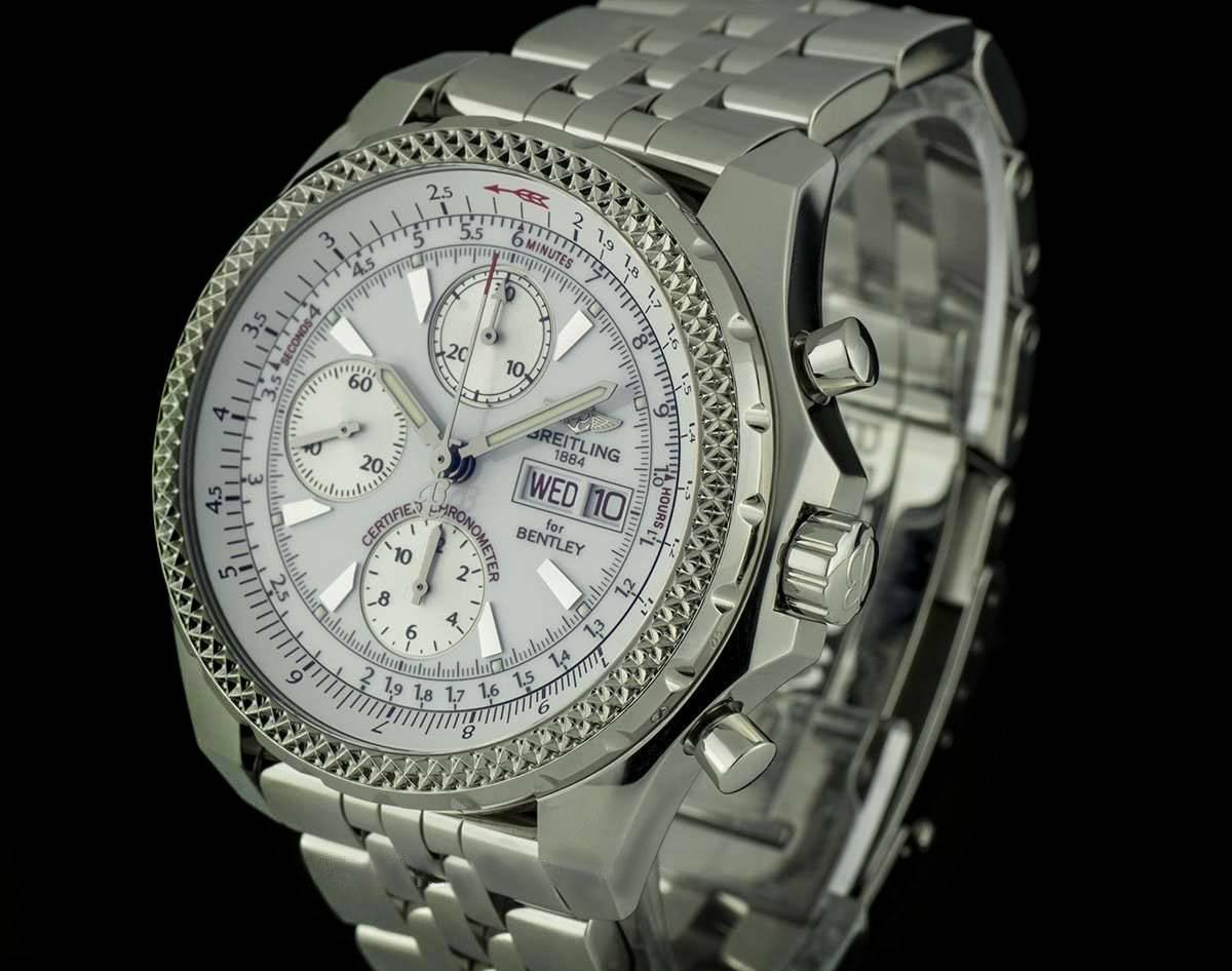 Montre automatique Bentley GT A13362 à cadran blanc en acier Breitling, édition spéciale 2