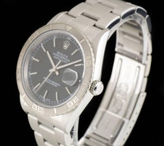 Rolex Datejust Turn-o-graph Gents Steel Black Dial 16264