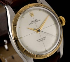 Rolex Zephyr Oyster Perpetual Vintage Stahl & Gold Quadrant 6582 Automatikuhr