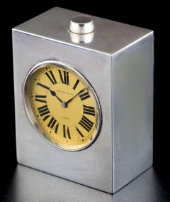 Tiffany & Co. Minute Repeater Vintage Carriage Manual Wind Silver Clock