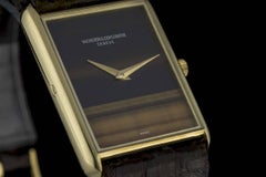Vacheron Constantin Yellow Gold Tiger's Eye Dial Vintage Manual Wristwatch
