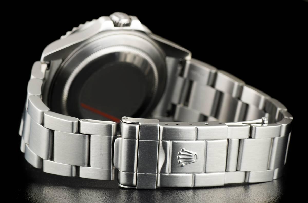 Women's or Men's Rolex GMT-Master II Pepsi Bezel Gents Steel Black Dial 16710 Automatic Watch