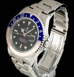 Rolex GMT-Master II Pepsi Bezel Gents Steel Black Dial 16710 Automatic Watch