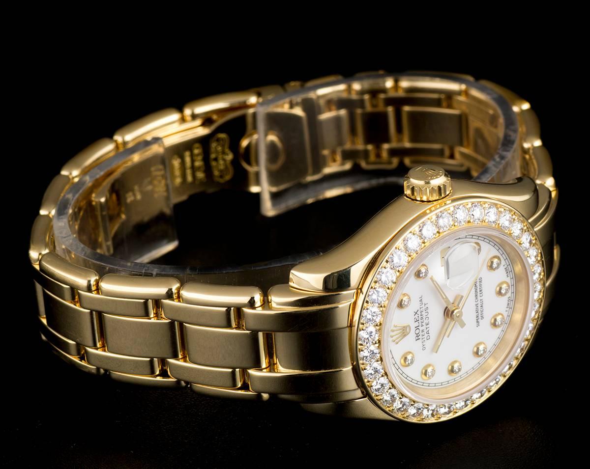 Rolex Ladies Yellow Gold Diamond Pearlmaster Datejust automatic wristwatch  1