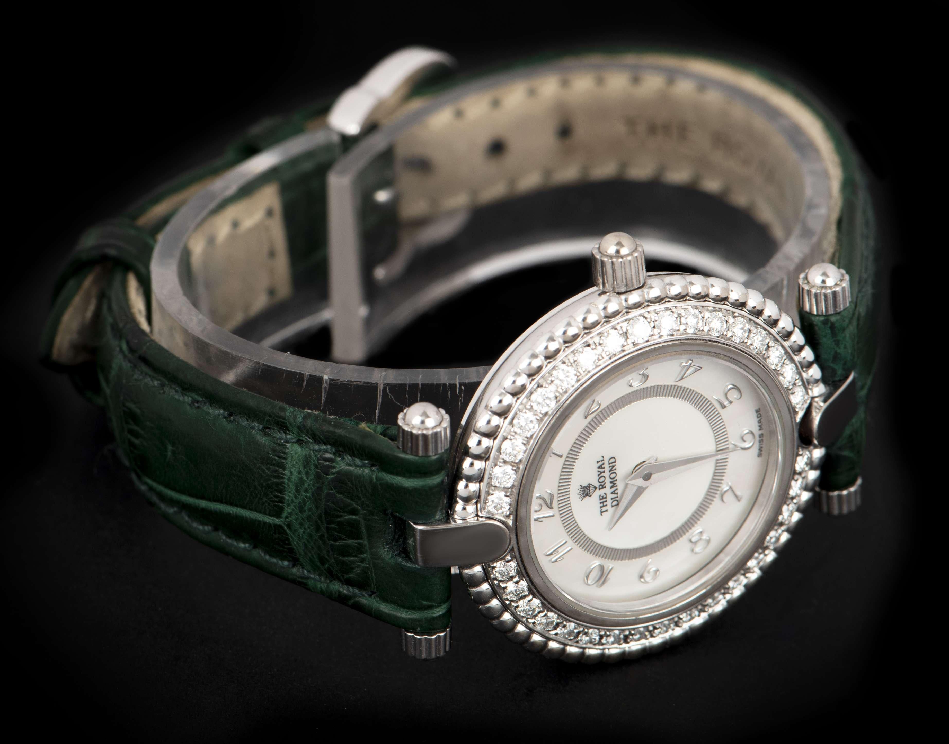 quartz diamond watch