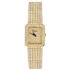 Reloj de Vestir Piaget Fully Loaded Esfera Diamante Pave Oro Amarillo 18k Mujer