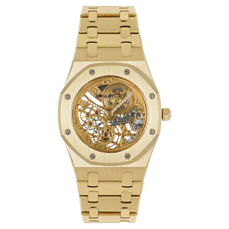 Audemars Piguet 1970's Skeleton Open-Worked Dial, Diamond Bezel 18k ...