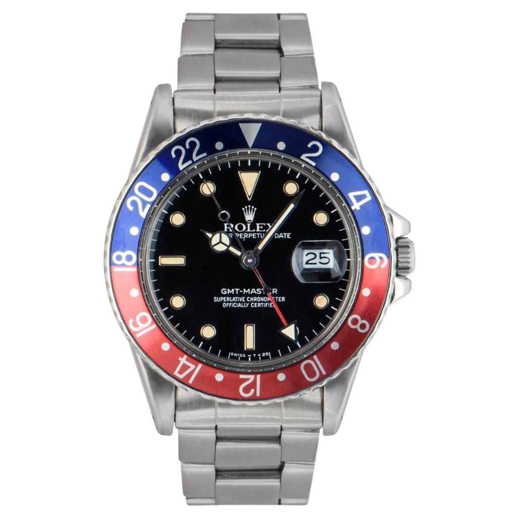 Rolex Transitional GMT-Master Pepsi 16750 For Sale