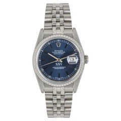 Used Rolex Datejust Blue Dial 16220