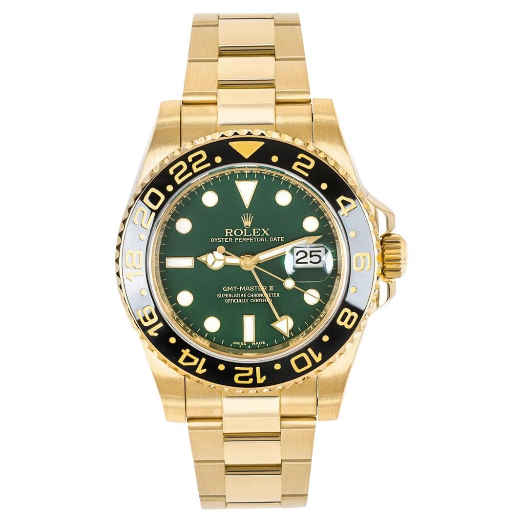 Rolex GMT-Master II Green Dial 116718LN For Sale