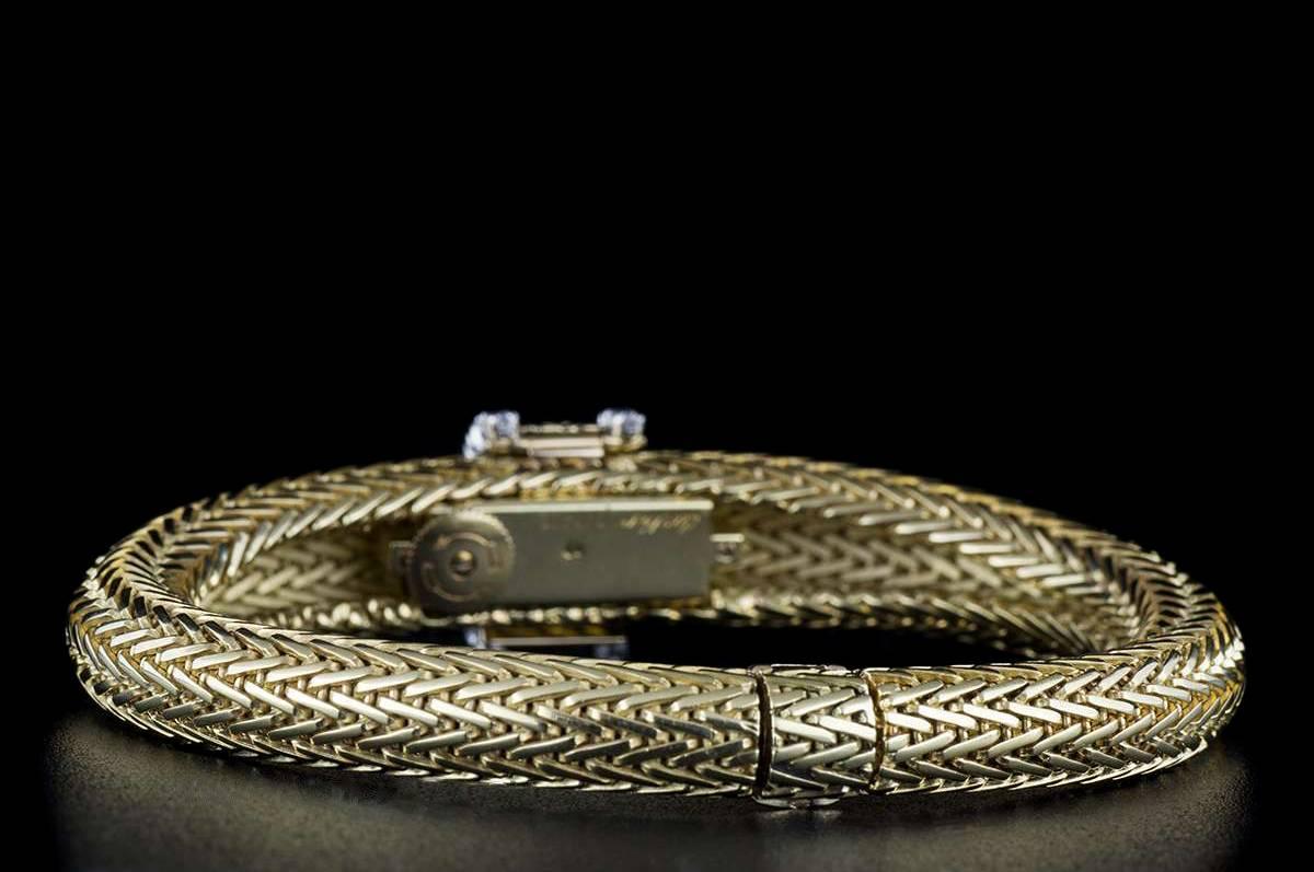 Cartier Ladies Gold Diamond Case manual wind Wristwatch  5