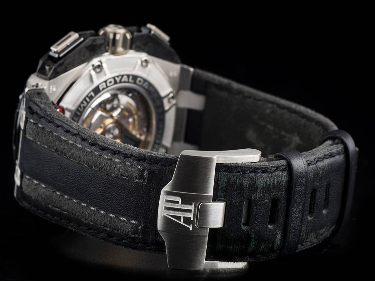Audemars Piguet Platinum Royal Oak Offshore Grand Prix Wristwatch  In Excellent Condition In London, GB