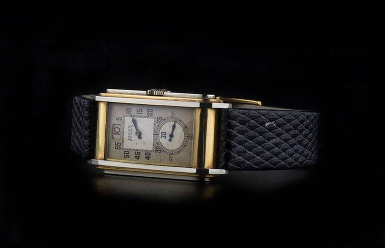 Rolex Gold Jump Hour Railway Prince Wristwatch 3