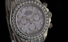 Rolex Montre-bracelet chronographe automatique Daytona en or et diamants
