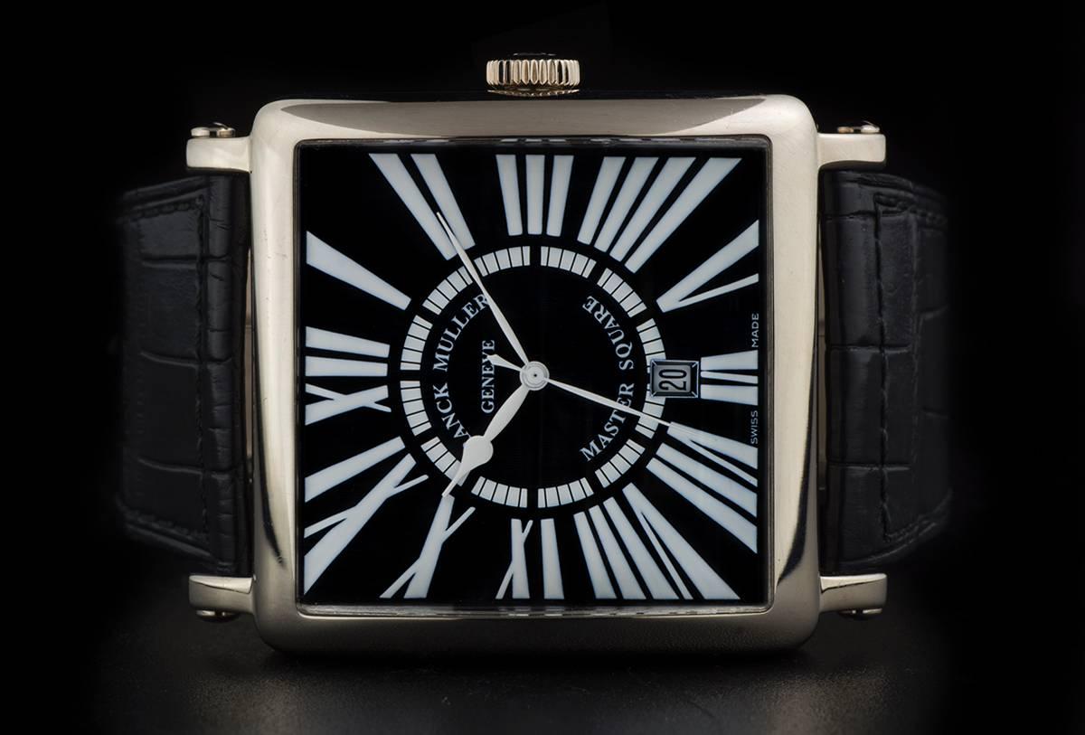 Franck Muller Gold Master Square Wristwatch In Excellent Condition In London, GB
