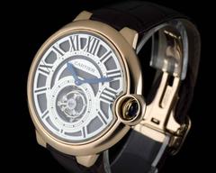 Cartier Rose Gold Ballon Bleu De Cartier Flying Tourbillon manual  Wristwatch