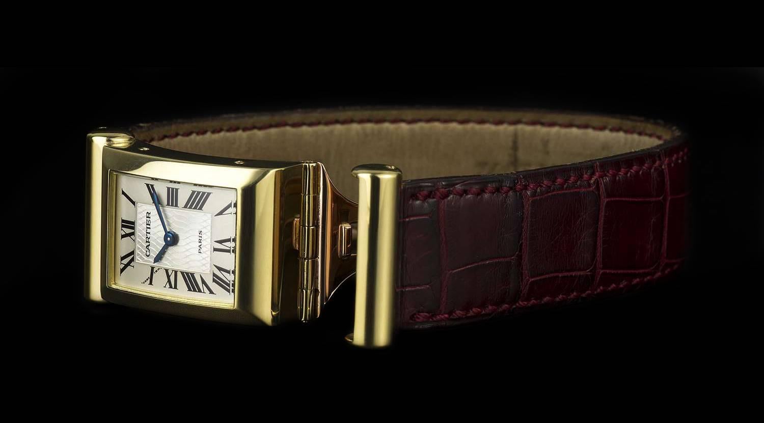 Cartier Gold Limited Edition Privee Collection Drivers Wristwatch In Excellent Condition In London, GB